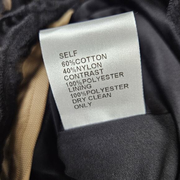 Tadashi Shoji Ada Dress Womens 10 Embroidered Lace Velvet Party Event Ruffle NEW - Picture 15 of 16